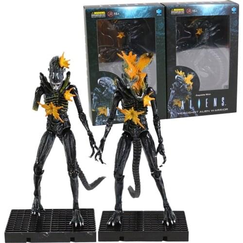 Hiya Toys Aliens Headshot / Battle Damage Alien Warrior 1/18 Scale 5inch Action Figure Collectible Toy