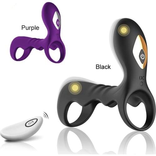 Remote Control Penis Ring 10 Speed Vibrator Cock Ring for Men Delay Ejaculation G Spot Stimulation Intimate Sex Toys for Couples