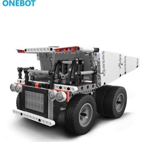 Xiaomi Onebot Mine Truck Building Blocks Pure Mechanical Transmission Control Made of 500 Pieces High Simulation Model