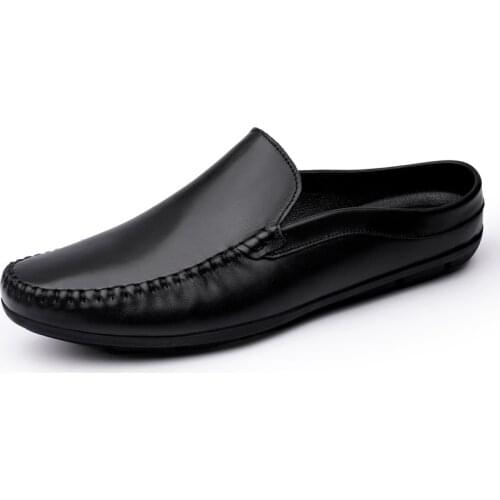 Jumpmore Fashion Men Loafers Summer Slippers Flats Lazy Couples Shoes Size 37-46