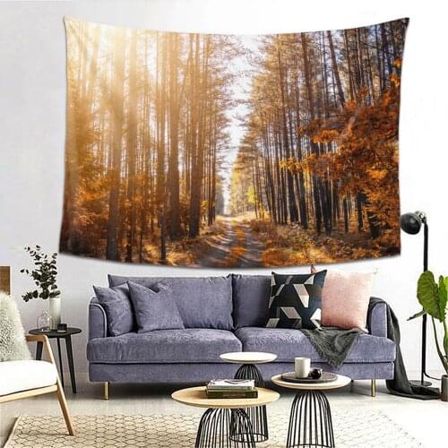 Natural Forest Beautiful Printed Large Wall Tapestry Cheap Hippie Wall Hanging Bohemian Wall Tapestries Mandala Wall Art Decor
