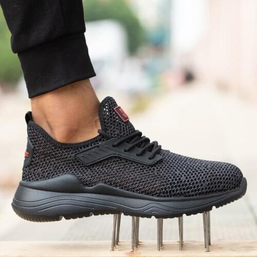 Indestructible Ryder Shoes Men and Women Steel Toe Cap Work Safety Shoes Puncture-Proof Boots Lightweight Breathable Sneakers