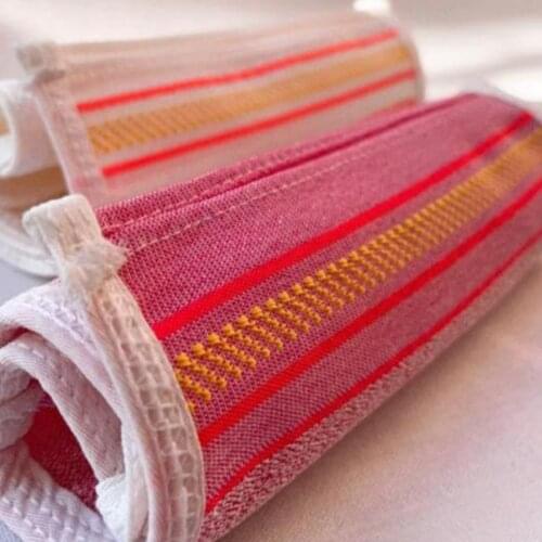 10 pcs/Lot Colorful Exfoliating Turkish Bath Gloves Suitable For Every Kind Of Body Pamper Material Cleaning by Feelfine