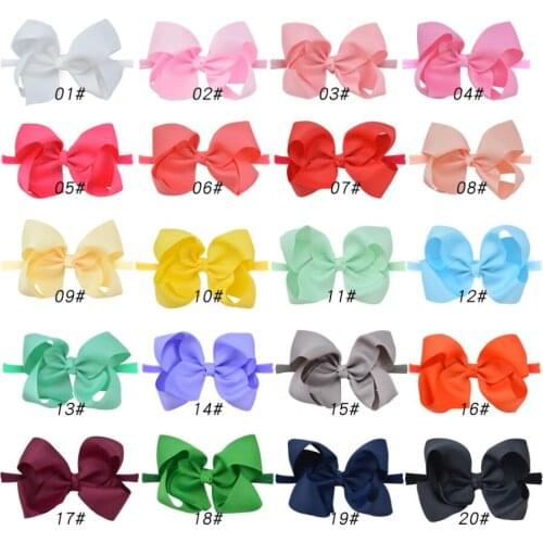 4.7" Grosgrain Ribbon Bow Headband Boutique Bow headband Back to School Hair Bow, baby girls hair accessories 36 pcs/lot