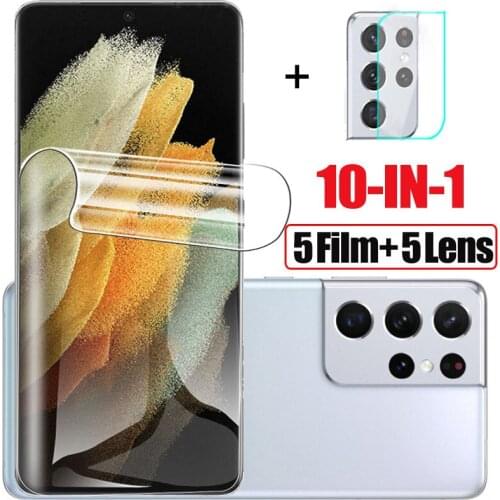 Pelicula, hydrogel film for samsung galaxy s 21 plus Screen Protector for samsung s21 s20 ultra Lens Glass for Samsung s21 Film