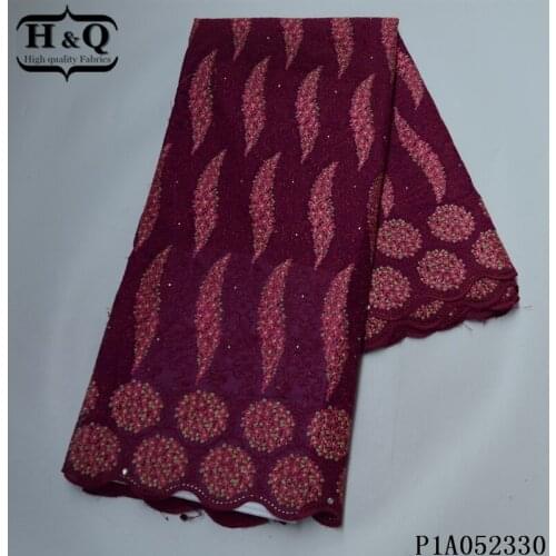 H&Q swiss cotton fabrics for sewing party lace dresses embroidery african fabric 2021 high quality nigerian voile laces 5 yards