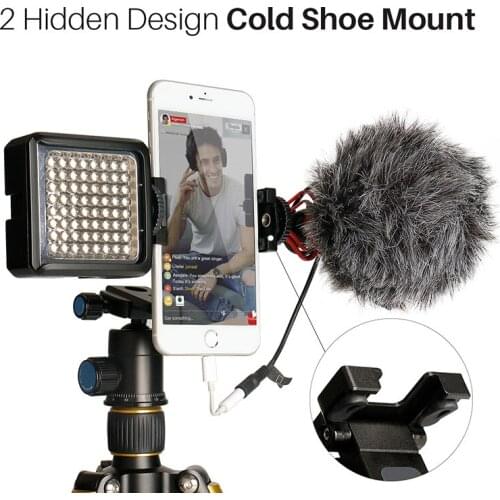 Ulanzi ST-05 Foldable Mini Phone Tripod Mount Adapter Vertical 360 Rotation Tripod Stand for iPhone X 8 7 Samsung S8 7 Redmi