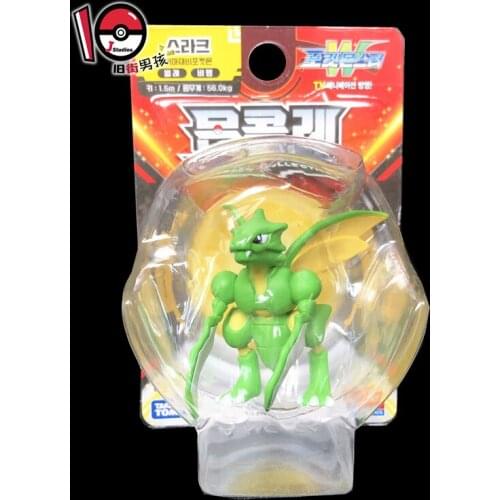 TAKARA TOMY Genuine Pokemon MC Scyther Limited Rare Action Figure Model Toys Ornamnet Anime Figure Collectibles Fans Gift