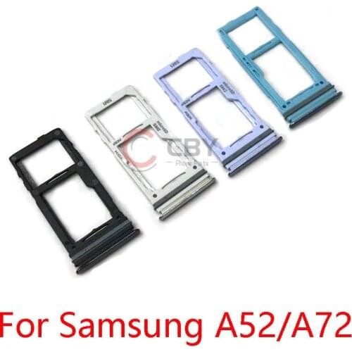 For Samsung Galaxy A52 A72 Sim Card Reader Holder Sim Card Tray Holder Slot Adapter