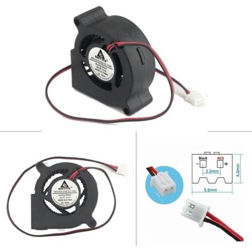 2 Pcs Gdstime 5020s 1.96 inch DC 5V 50x20mm Blower Fan 50mm Turbo Ventilation Fan High Quality Cooler 50mm x 20mm