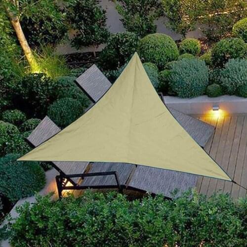 3m Outdoor Waterproof Triangle Canopy Awning Hiking Camping Patio Picnic Tent Shade Sunscreen Garden Sun Shade Shelter Dropship