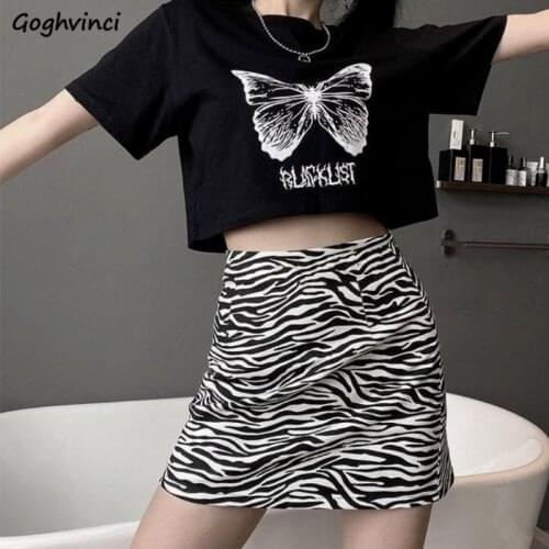 Skirts Women Zebra Print Mini Leisure Summer Hot Selling Holiday Simple All-match Fashion Harajuku Vintage Korean Style Cozy New