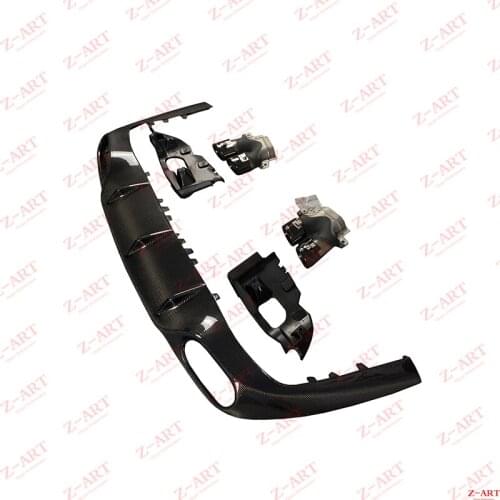 Z-ART E53 carbon fiber rear diffuser for C238 E53 carbon fiber rear chin E coupe carbon fiber rear lower spoiler for C238
