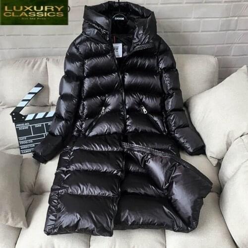 Jacket Women Down Winter Coat Female Thick 90% White Duck Down Jacket Womens Long Coats Warm Hooded Clothes 2021 LWL1040
