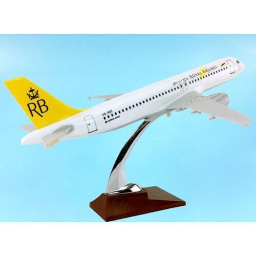 1/100 Scale 36cm Airbus A320-200 Airplane Royal Brunei Airlines Aviation Model Toy Aircraft Diecast Plane Airliner Gift Souvenir