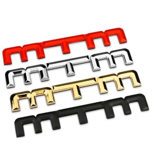 1 Pcs Car Metal Emblem Badge MTM TT Q7 Q5 A1 A4 A3 A5 Golf Polo MK5 MK4 (4 Colors) Car Styling