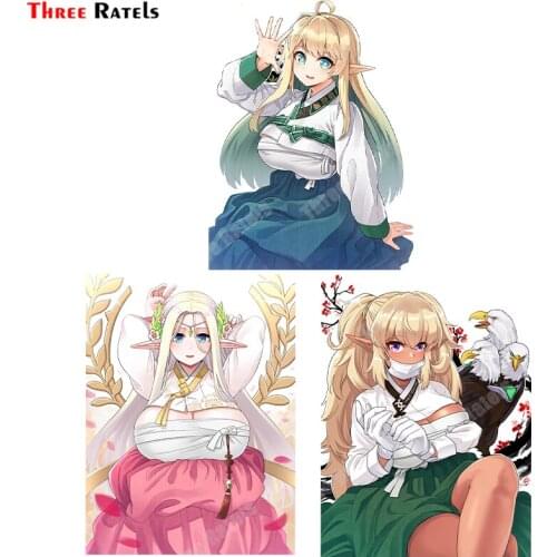 Three Ratels A996 Dark Elven Forest Ranger Last Origin 3D Anime Sticker For Bedroom Wall&Toilet Waterproof Decoration Decals