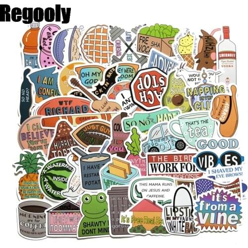 50pcs Funny original cute Cartoon scrapbooking Stickers packs Waterproof Skateboard Suitcase Guitar Graffiti decals paster Kids