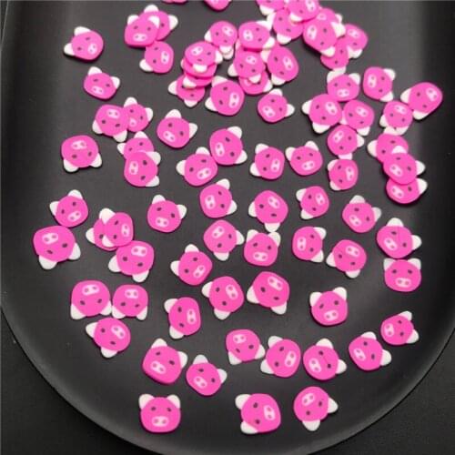 60g Pig Polymer Clay Slices Sprinkles for Kids Diy,Craft/Nail Art/Scrapbook Decoration,Filler Polymer Clay Embellishment