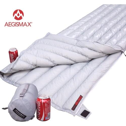 AEGISMAX E Ultralight 95% Goose Down Envelope Type Travel Sleeping Bag FP800 Portable Outdoor Camping 43℉~52℉ Sleeping Bag