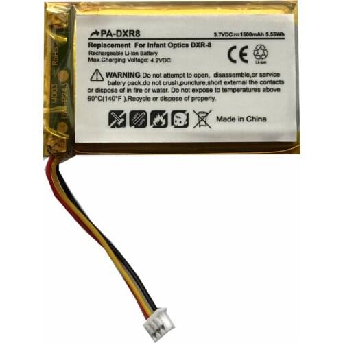 3.7V 1500mAh Battery for Infant Optics DXR-8 Baby monitor battery lithium battery Rechargeable Accumulator DXR8RLB SP803048