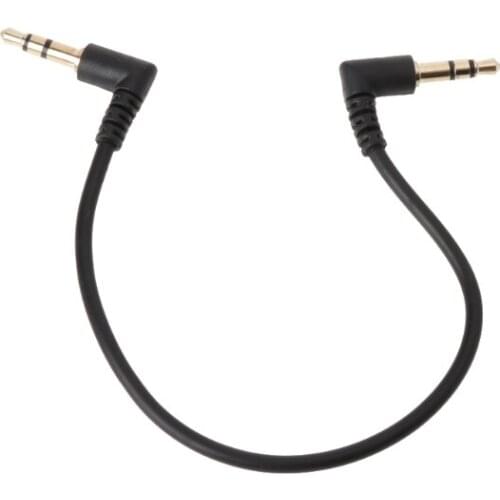 Audio Cable 90 Degree Right Angled 3.5mm Jack Male To Male Stereo Audio Cable For Car AUX