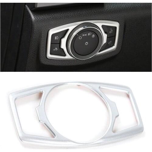 Car Accessories 1 PC Prevent Scratches & Wear 2 Colors Fashion Headlight Lamp Switch Cover Trim For 2015-2020 F/ord F150 Mustang