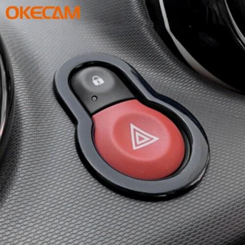 Car Stickers For Mercedes Smart 453 Fortwo Forfour Car Interior Accessories ABS Interior Warning Light Lamp Switch Cover Trim