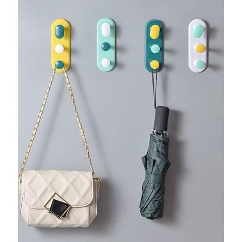 JSWORK Hooks Holder Punch-free Storage Rack Shelf Housekeeper on Wall Save Space Washbasin Bathroom Kitchen Accessory