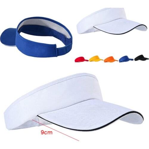 2020 Hot Unisex Empty Top Visor Cap Women Sunscreen Hats Man Cotton Cap Adjustable For Running Tennis Golf