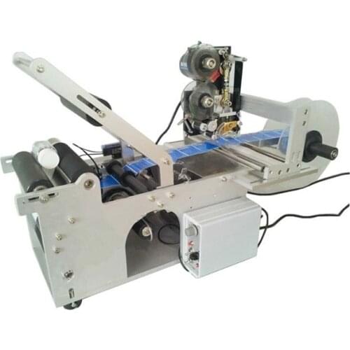 China Manufacturer Semi-Automatic Bottle Labeling Machine With Lebel Ribbon Printing Machine