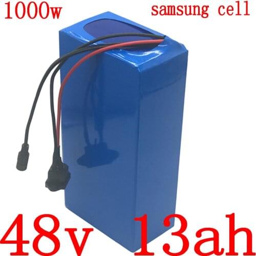 48V battery 48v 13ah electric bike battery 48v 13ah lithium ion battery use samsung cell for 48V 500W 750W 1000W ebike motor