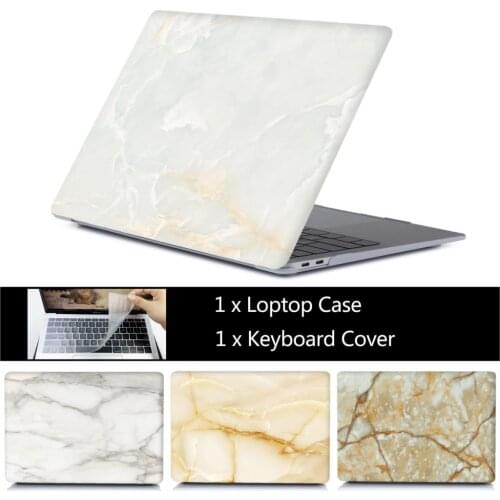 Marble Laptop Case For MacBook Air 13 A1932 Pro Air Retina 11 12 13 15 For Mac Book 15.4 13.3 Touch Bar A2159 + Keyboard Cover