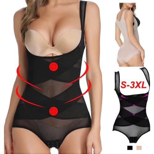 New Women Body Shaper Waist Trainer Slimming Underwear Bodysuit Shapewear Shaping Tummy Shaper Control High Waist Chest Binder