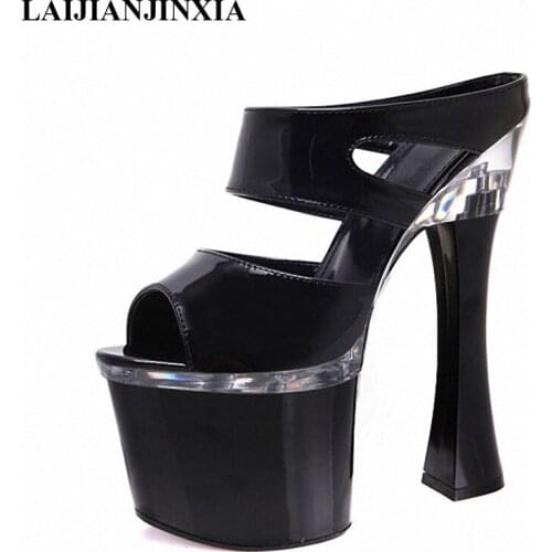 New low-profile luxury and 18CM heels/slippers/nightclub Dance Shoes