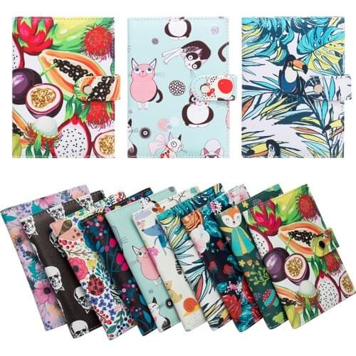 Fashion Retro Floral Cartoon Animal Passport Cover PU Leather Travel Waterproof Passport Holder ID Passport Wallet Organizer Bag