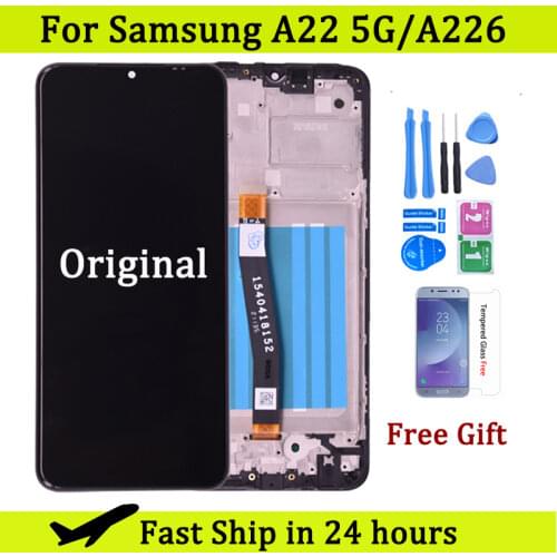 LCD For Samsung Galaxy A22 5G LCD Display Touch Screen Digitizer Assembly Replacement For A226 A226B SM-A226B/DSN Display Part
