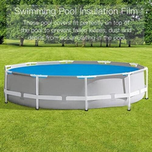 Swimming Pool Cover Durable UV Protection Cover PE Bubble Insulation Film Dust-proof Easy Set Cover Dropshipping