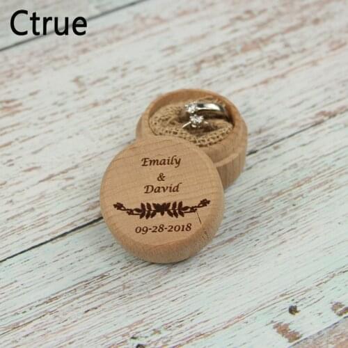 Custom Rustic Wedding Ring Bearer Box Personalized Wedding Ring Box Customized Wedding Gifts Wooden ring holder box