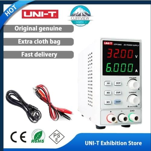 UNI-T UTP1306S Regulated Switch DC Power Supply Adjustable 32V 6A Single Channel 4Bits 220V Input OVP Mobile Phone Repair