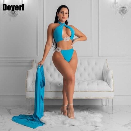 Sexy 3 Piece Bikini Set with Skirt Cover Ups for Swimwear Women Bikini Push Up Summer Set Beach Swimming Suit for Women 2021