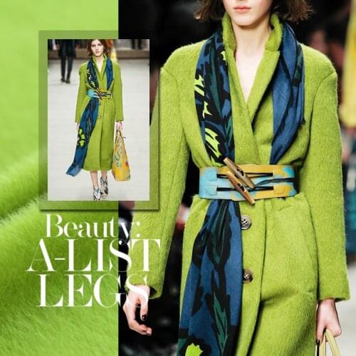 Blended wool alpaca fabric in Milan high-end selection of limited edition autumn winter fashion wool fabric wool cloth