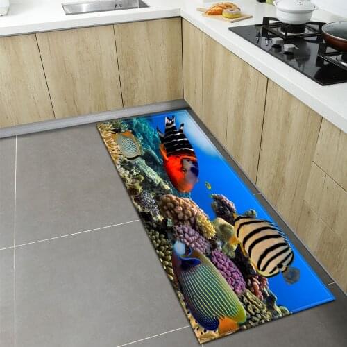 Modern Kitchen Rug Entrance Doormat Living Room Bedroom Bedside Floor Decor Carpets Home Bathroom Balcony Hallway Anti-Slip Mat