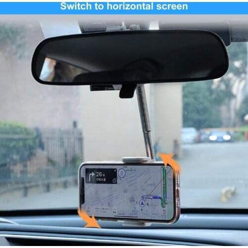 Universal Car Phone Holder 360 Degrees Rotating Phone Holder Smartphone Stand Car Rearview Mirror Mount Phone Holder
