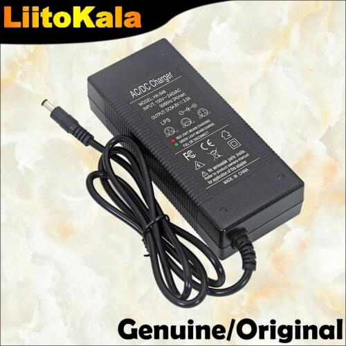 48V/54.6V Charger for 48v battery pack 2A/2000mA charging current, DC 5.5*2.1 Plug from liitokala battery charger