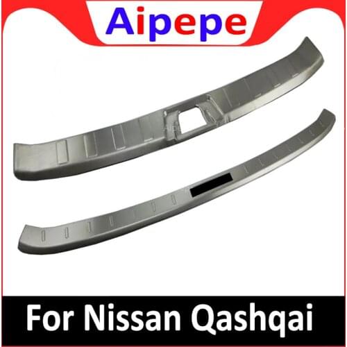 2PCS/SET REAR BUMPER PROTECTOR CARGO BOOT SILL PLATE TRUNK LIP ACCESSORIES FOR NISSAN QASHQAI J11 2014 2015 2016 2017 2018