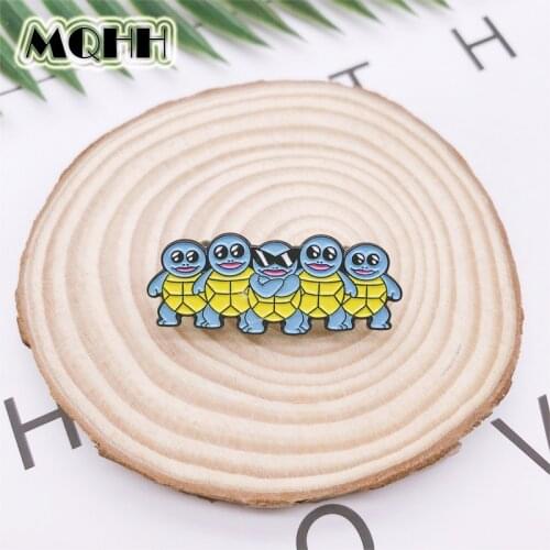 Cartoon Fun Animal Sunglasses Turtle Enamel Brooch Alloy Badge Cute Sweet Clothes Bag Pin Accessories Woman Jewelry Gift For Kid