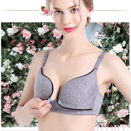 Breathable Cotton for Women Maternity Nursing Bra Pregnancy Breast Feeding Underwear Bralette Adjusted Bra Summer Underwear