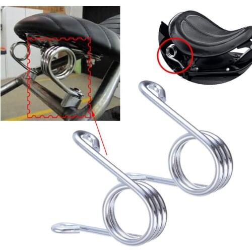 2pcs Motorcycle Accessories Custom Torsion Solo Seat Springs 3" For Harley Chopper Bobber Sportster 883 1200 XL Silver Gold