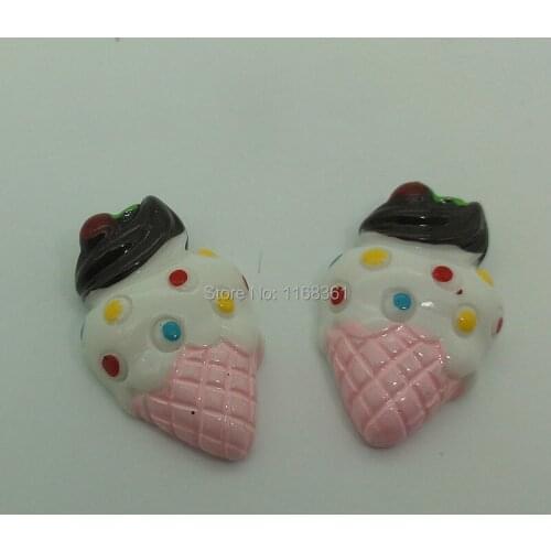 1pcs/lot resin flat back black candy Icecream 27mm Scrapbook Embellishment DIY Phone Decoration B406-8